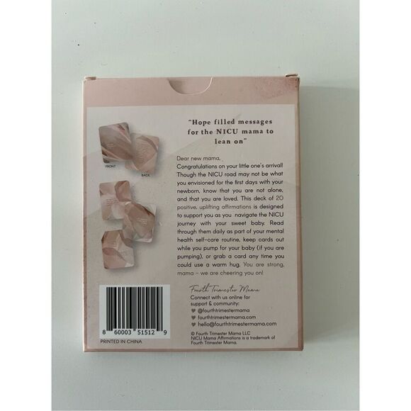 NWT Nicu Mama Affirmations 20 Deck Uplifting Affirmations  Fourth Trimester Mama - Picture 2 of 7